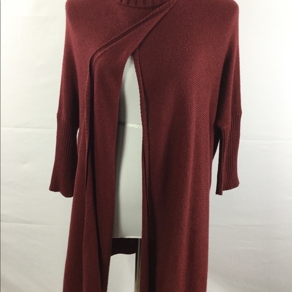SOFT Surroundings Split Front Turtleneck Oversized Tunic Sweater Size XS - Picture 5 of 11